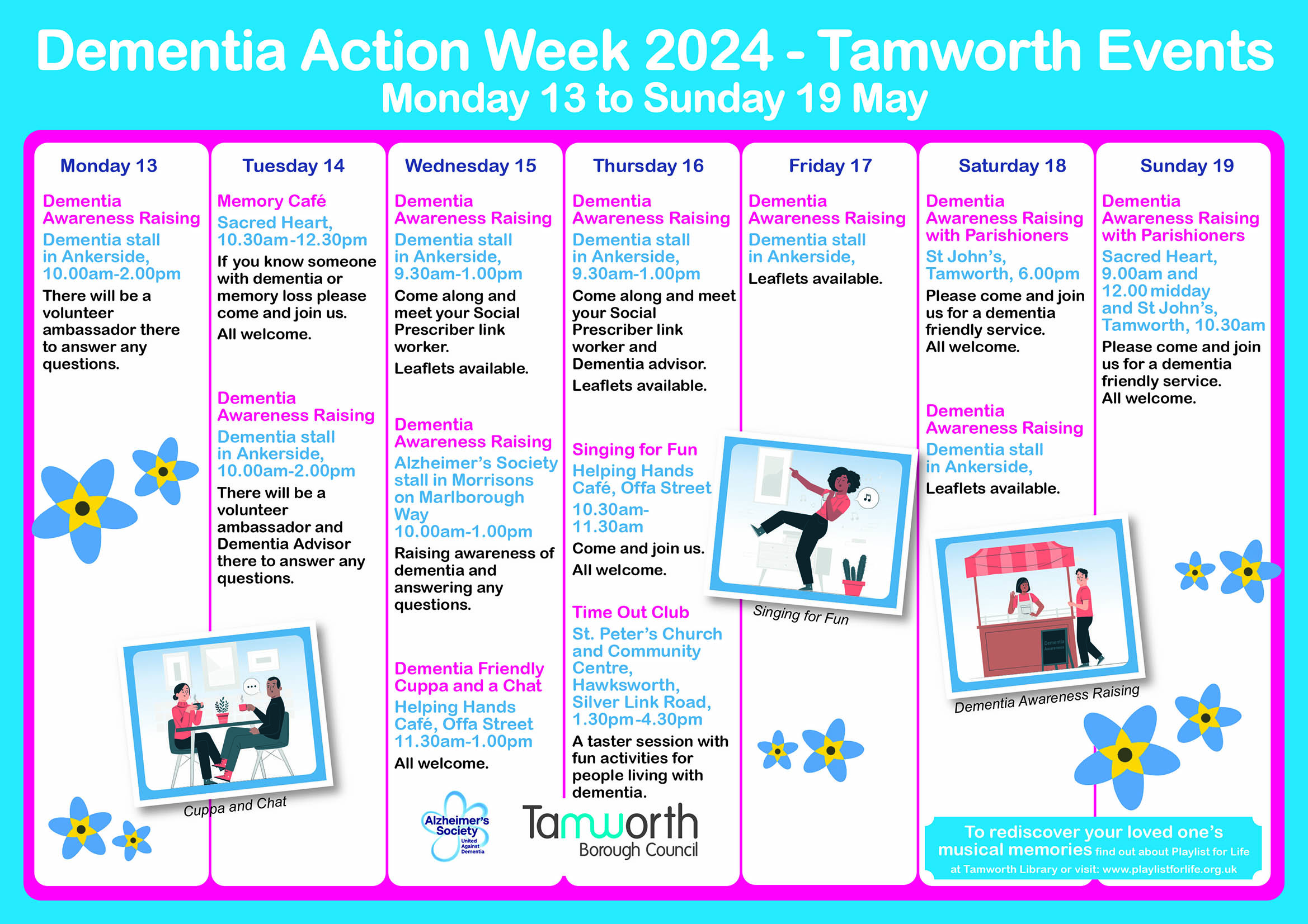 Dementia Action Week timetable