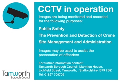 CCTV in operation sign 