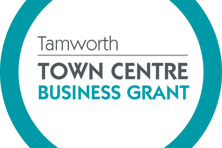 Tamworth Town centre Business Grant Logo