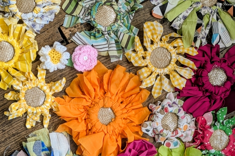 image of handmade flowers
