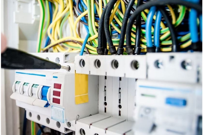 A close up image of a fuse board