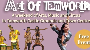 Art work picture with some people doing creative art.