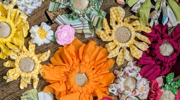 image of handmade flowers